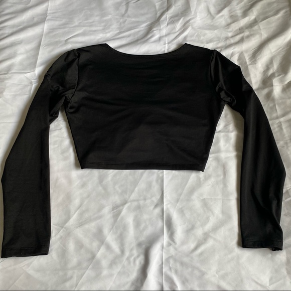 Cropped black long sleeve - Picture 7 of 9